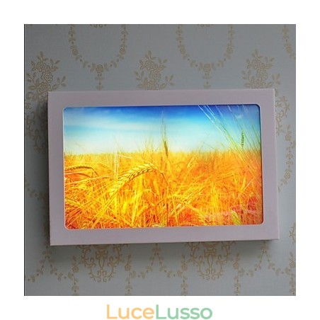 Pittura moderna contemporanea integrata, caratteristica moderna contemporanea per applique da parete con luce ambientale Pittura moderna contemporanea integrata, caratteristica moderna contemporanea per applique da parete con luce ambientale