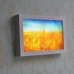 Pittura moderna contemporanea integrata, caratteristica moderna contemporanea per applique da parete con luce ambientale