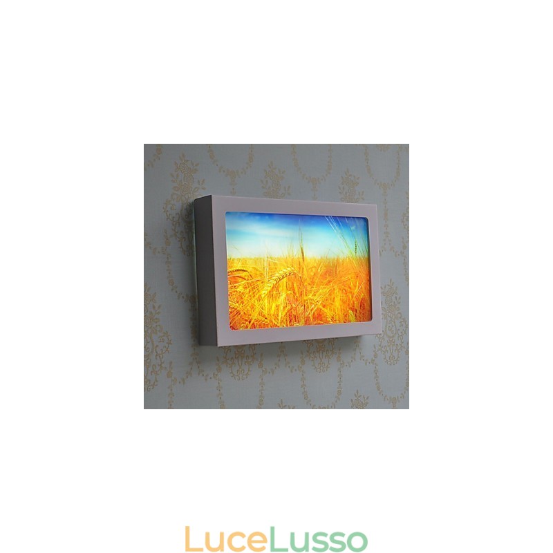 Pittura moderna contemporanea integrata, caratteristica moderna contemporanea per applique da parete con luce ambientale