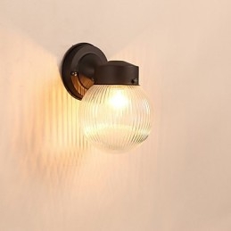 Moderna finitura in ossido nero contemporanea caratteristica per applique da parete in stile mini con luce ambientale