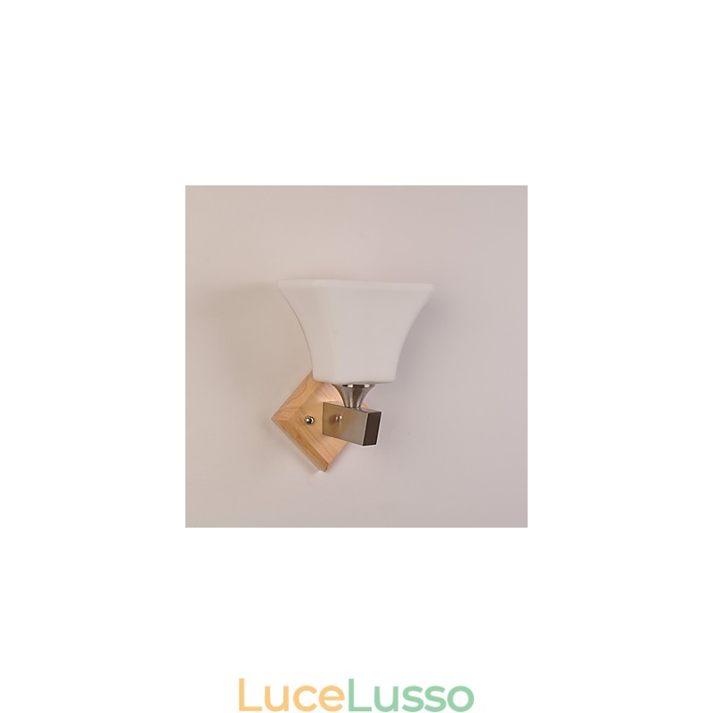 Moderna pittura contemporanea di campagna caratteristica per applique da parete con luce verso l'alto