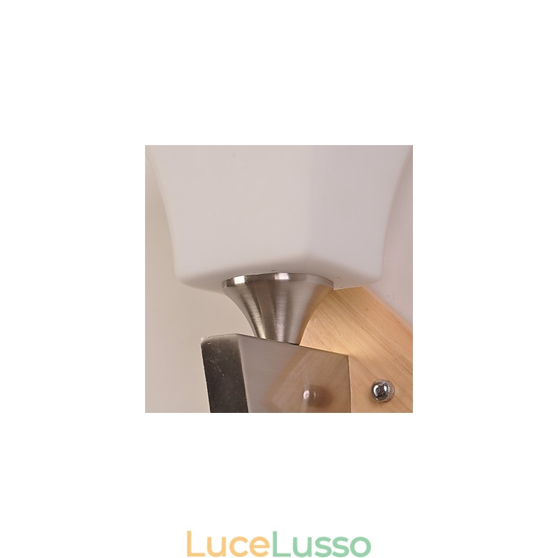 Moderna pittura contemporanea di campagna caratteristica per applique da parete con luce verso l'alto