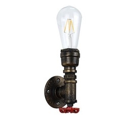 Applique da parete rustica in ottone antico tradizionale classico per luce ambientale