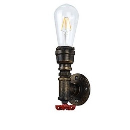 Applique da parete rustica in ottone antico tradizionale classico per luce ambientale