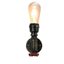 Applique da parete rustica in ottone antico tradizionale classico per luce ambientale