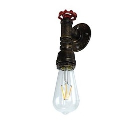 Applique da parete rustica in ottone antico tradizionale classico per luce ambientale