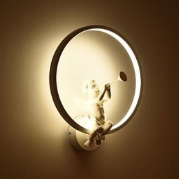Lampada da parete minimalista moderna nordica Luci decorative per camera da letto Prodotti in alluminio Lampade Angeli Corridoi Lampade da parete