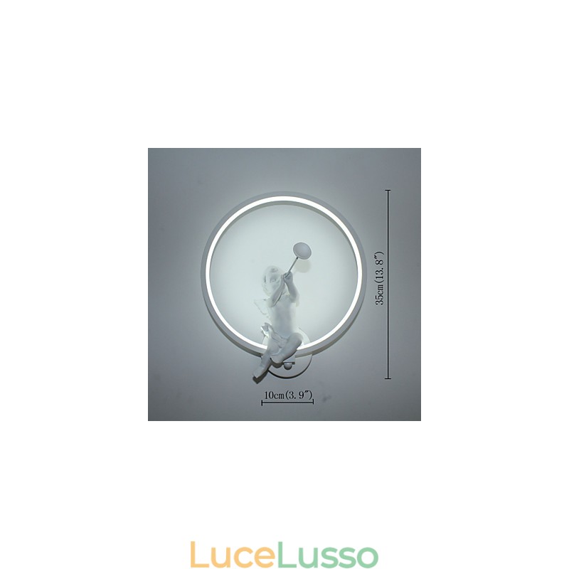 Lampada da parete minimalista moderna nordica Luci decorative per camera da letto Prodotti in alluminio Lampade Angeli Corridoi Lampade da parete