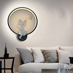 Lampada da parete minimalista moderna nordica Luci decorative per camera da letto Prodotti in alluminio Lampade Angeli Corridoi Lampade da parete