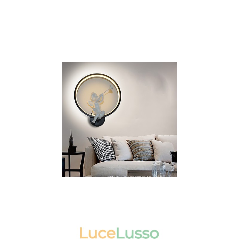 Lampada da parete minimalista moderna nordica Luci decorative per camera da letto Prodotti in alluminio Lampade Angeli Corridoi Lampade da parete
