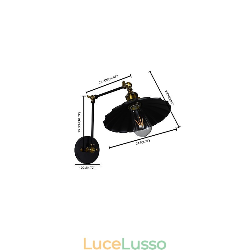 Rustic Lodge Tradizionale Classico Dipinto Caratteristica per Applique Downlight Applique