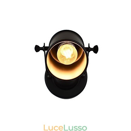 Lampada da parete in acciaio verniciato, decorazione da caffè americano nero stupido, lampada da parete retrò, lampada a spada laser sulla parete Lampada da parete in acciaio verniciato, decorazione da caffè americano nero stupido, lampada da parete retrò, lampada a spada laser sulla parete
