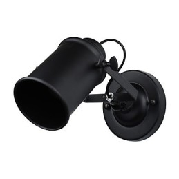Lampada da parete in acciaio verniciato, decorazione da caffè americano nero stupido, lampada da parete retrò, lampada a spada laser sulla parete