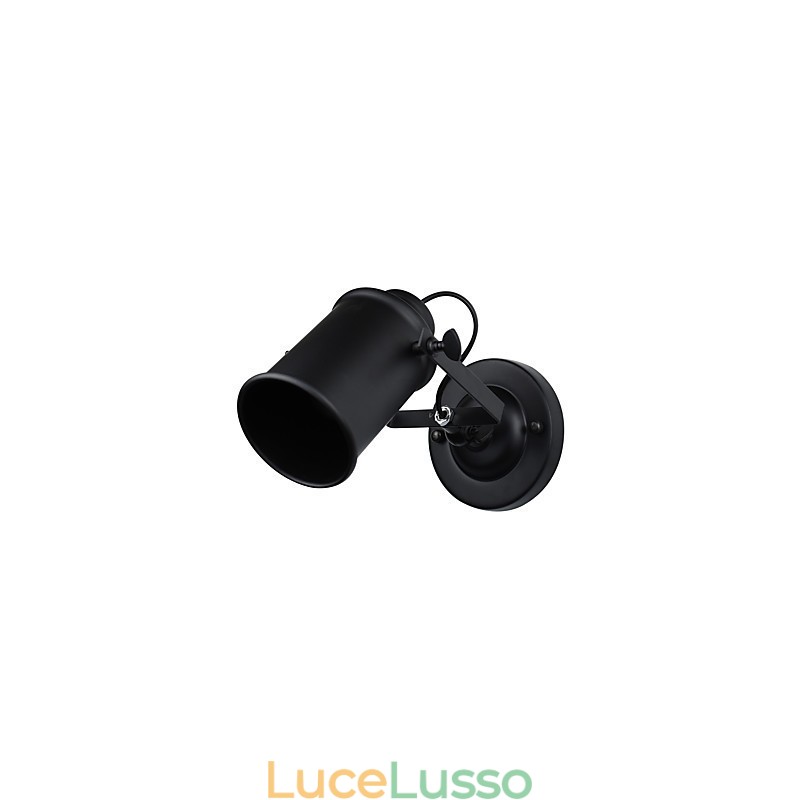 Lampada da parete in acciaio verniciato, decorazione da caffè americano nero stupido, lampada da parete retrò, lampada a spada laser sulla parete