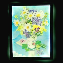 Pittura moderna contemporanea integrata, caratteristica moderna contemporanea per applique da parete con luce ambientale