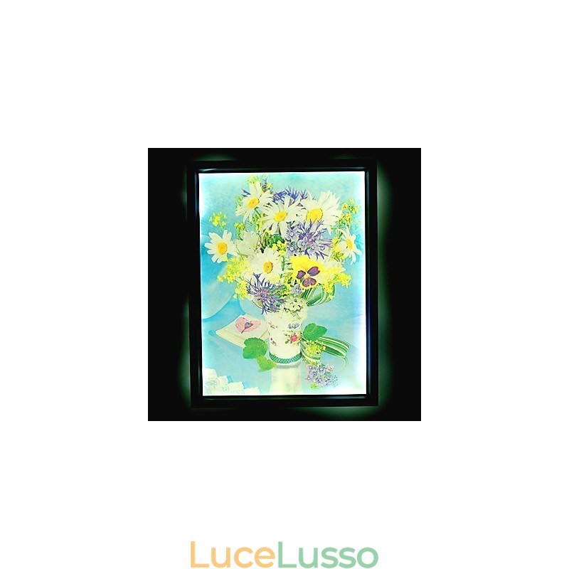 Pittura moderna contemporanea integrata, caratteristica moderna contemporanea per applique da parete con luce ambientale