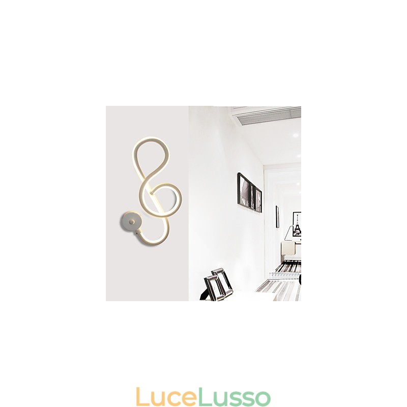 Semplice moderno creativo barra luminosa parete corridoio lampada incorporata luci corridoio camera da letto lampada da comodino lampada in alluminio