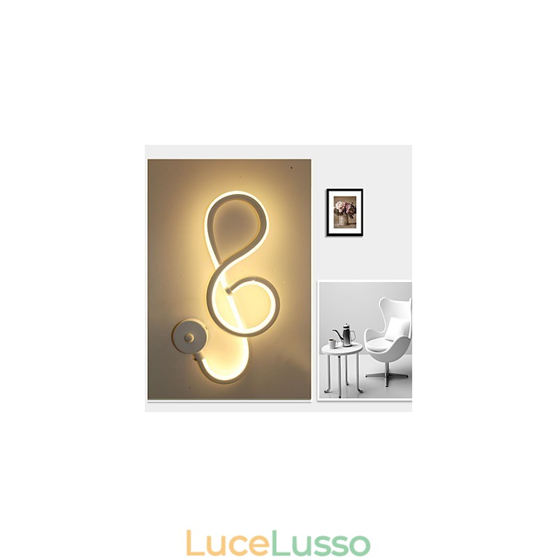 Semplice moderno creativo barra luminosa parete corridoio lampada incorporata luci corridoio camera da letto lampada da comodino lampada in alluminio