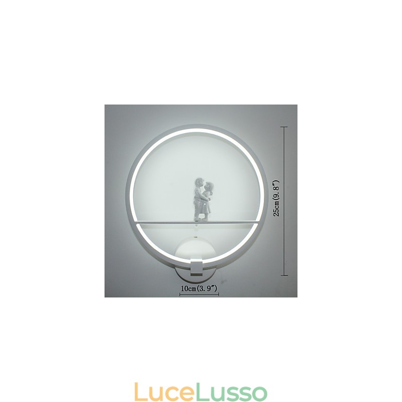 Lampada da parete moderna minimalista soggiorno decorativo in alluminio corridoio balcone lampada camera da letto lampada da comodino