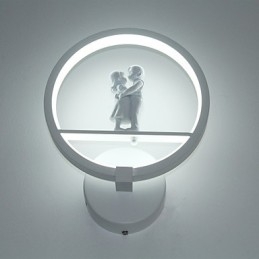 Lampada da parete moderna minimalista soggiorno decorativo in alluminio corridoio balcone lampada camera da letto lampada da comodino