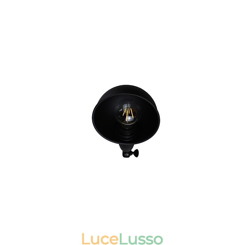 Lampada da parete in acciaio verniciato, decorazione da caffè americano nero opaco, lampada da parete retrò, lampada a spada laser sulla parete
