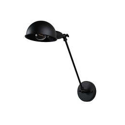 Lampada da parete in acciaio verniciato, decorazione da caffè americano nero opaco, lampada da parete retrò, lampada a spada laser sulla parete
