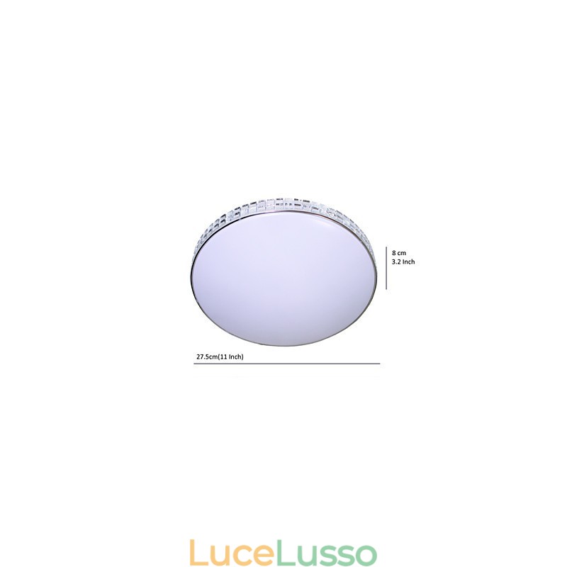 Moderna plafoniera a filo in acrilico dipinto in metallo 90 265V luce