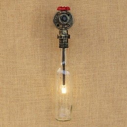 Paese Retro Bronzo Antico Caratteristica per Mini Stile Protezione Occhi Luce Ambientale