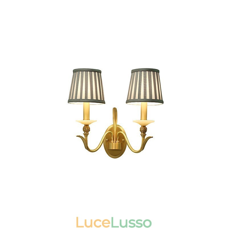 Semplice paese tradizionale classico ottone caratteristica per mini stile applique da parete uplight luce da parete