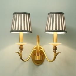 Semplice paese tradizionale classico ottone caratteristica per mini stile applique da parete uplight luce da parete
