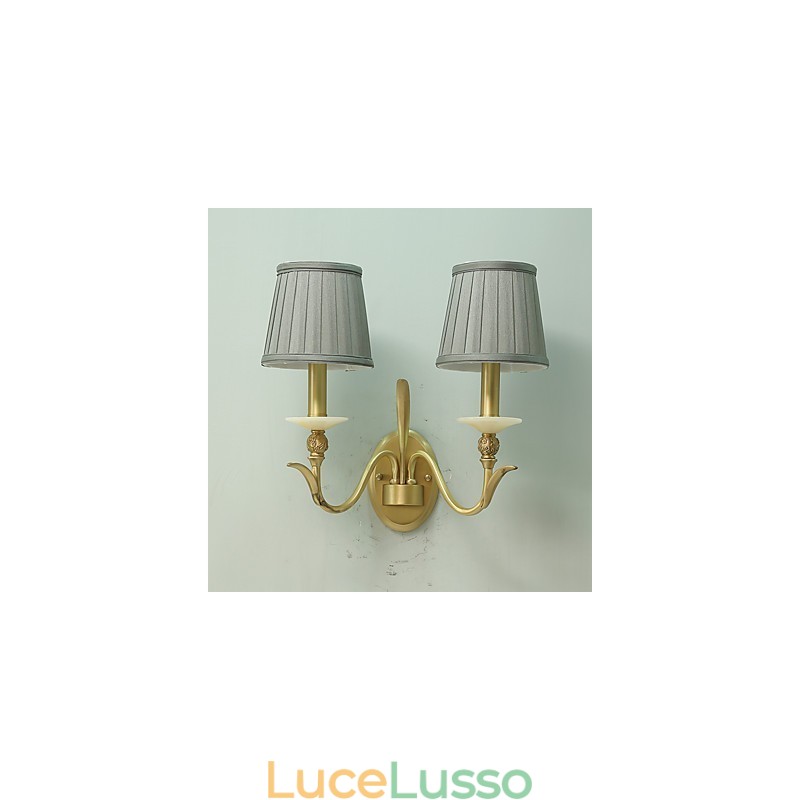 Semplice paese tradizionale classico ottone caratteristica per mini stile applique da parete uplight luce da parete