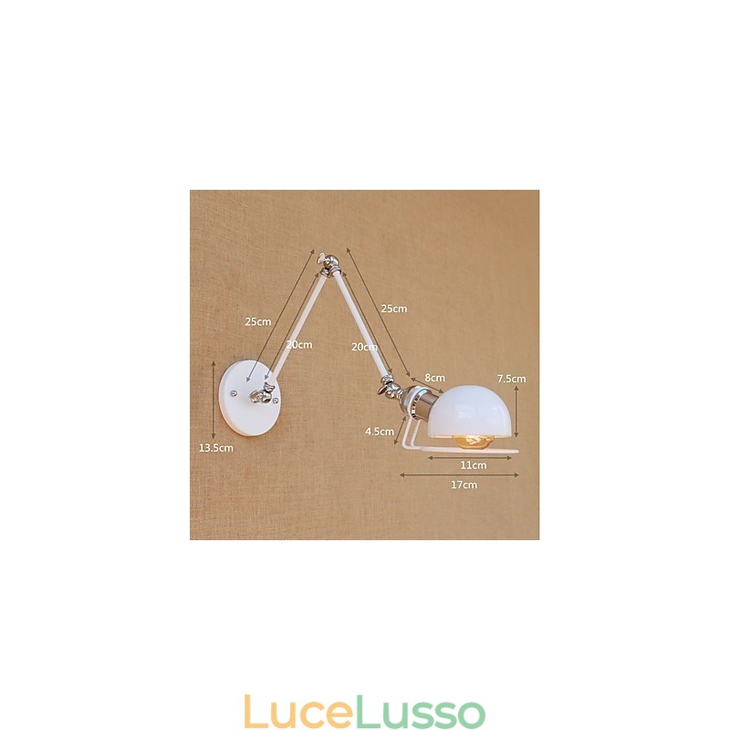Caratteristica di verniciatura vintage per braccio oscillante in stile mini Protezione degli occhi Luce ambientale Braccio oscillante Luci da parete