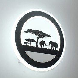 Lampada da parete rotonda in acrilico per camera da letto, lampada da corridoio moderna originale, lampada da ingresso