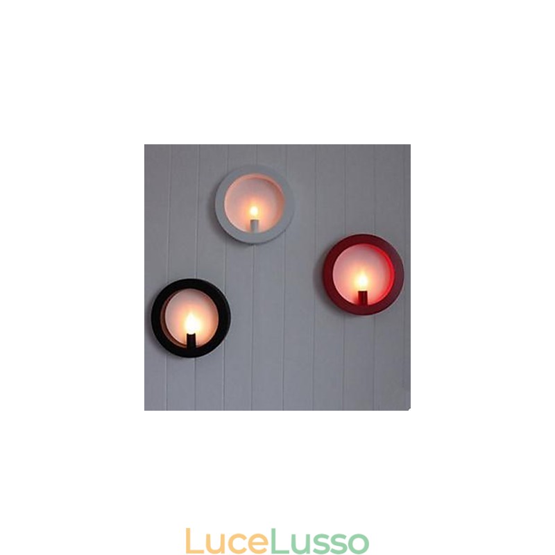 Nuova lampada da parete in ferro battuto all'ingrosso, lampada da parete rotonda per divano da soggiorno