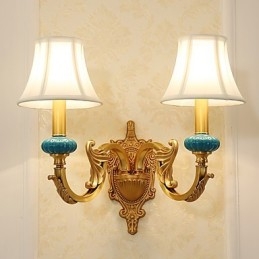Semplice paese tradizionale classico ottone caratteristica per mini stile uplight applique da parete luce da parete