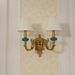 Semplice paese tradizionale classico ottone caratteristica per mini stile uplight applique da parete luce da parete