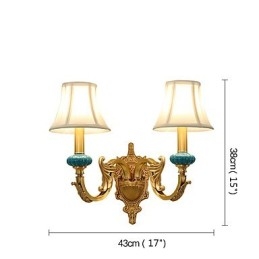 Semplice paese tradizionale classico ottone caratteristica per mini stile uplight applique da parete luce da parete