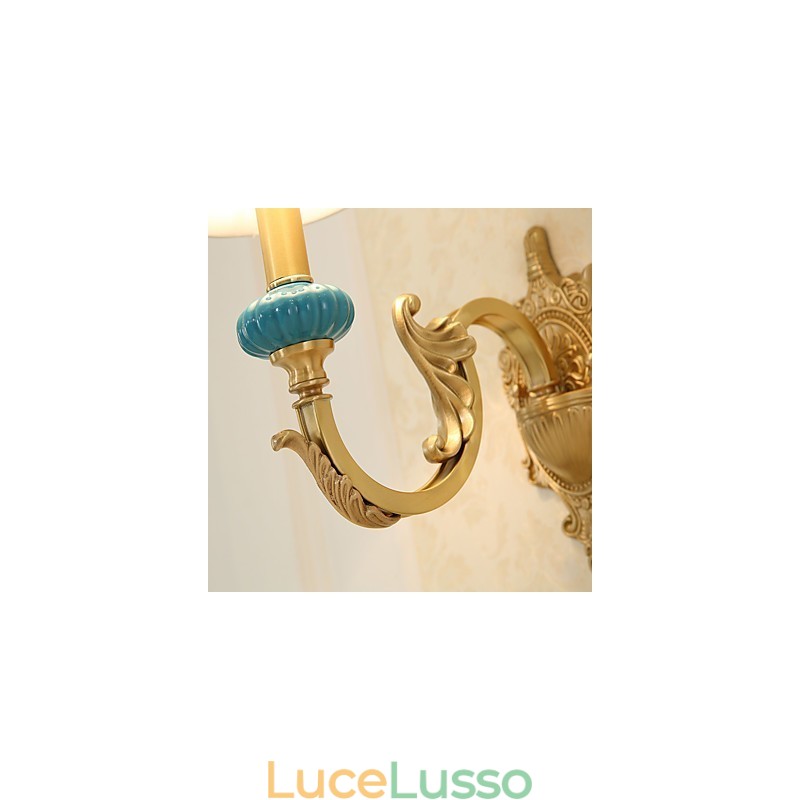 Semplice paese tradizionale classico ottone caratteristica per mini stile uplight applique da parete luce da parete
