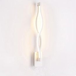 Moderno Semplice l Creativo Camera da letto Corridoio Soggiorno TV Sfondo Alluminio Onda Lampada da parete Specchio Fari