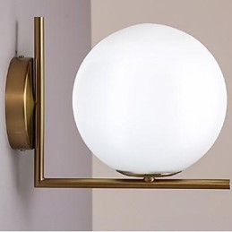 Lampada da parete in vetro contemporanea e contratta in ferro battuto Individualità