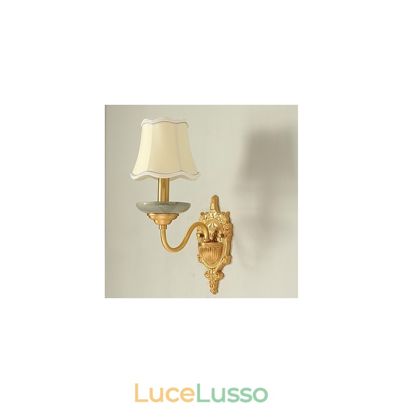 Semplice paese tradizionale classico ottone caratteristica per mini stile applique da parete uplight luce da parete