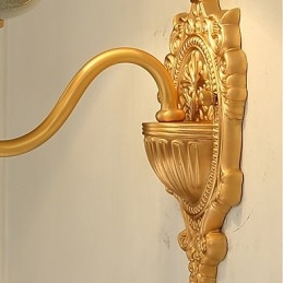 Semplice paese tradizionale classico ottone caratteristica per mini stile applique da parete uplight luce da parete