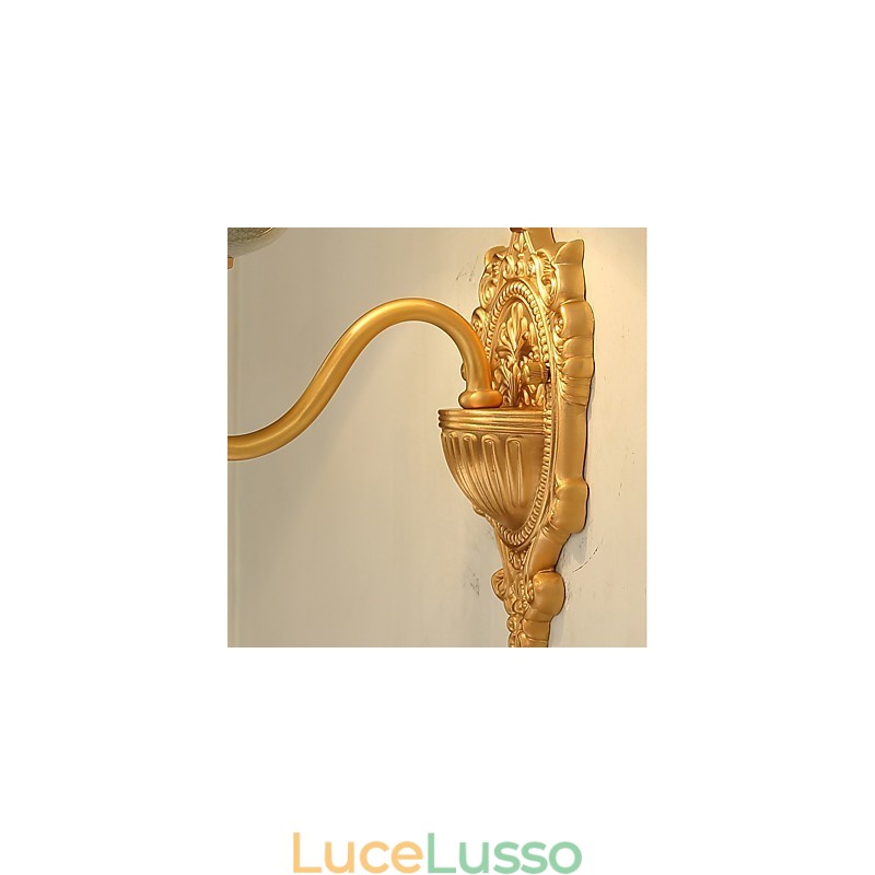 Semplice paese tradizionale classico ottone caratteristica per mini stile applique da parete uplight luce da parete
