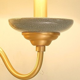 Semplice paese tradizionale classico ottone caratteristica per mini stile applique da parete uplight luce da parete