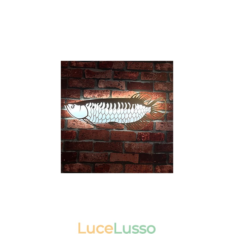 Moderne luci da parete a forma di pesce, stile semplice, illuminazione acrilica, soggiorno, corridoio, camera da letto, camere d'albergo, illuminazione decorativa