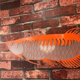 Moderne luci da parete a forma di pesce, stile semplice, illuminazione acrilica, soggiorno, corridoio, camera da letto, camere d'albergo, illuminazione decorativa