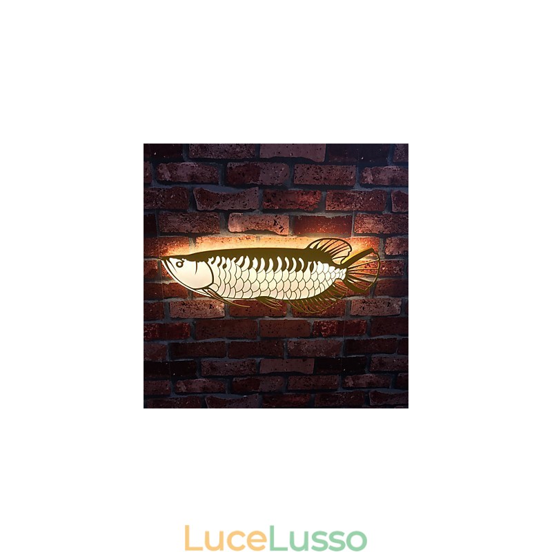 Moderne luci da parete a forma di pesce, stile semplice, illuminazione acrilica, soggiorno, corridoio, camera da letto, camere d'albergo, illuminazione decorativa