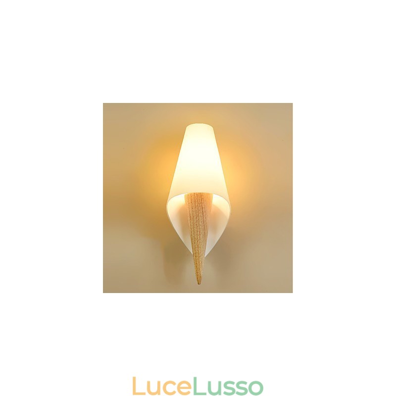 Semplice caratteristica del paese per la protezione degli occhi Luce ambientale Applique da parete Lampada da parete Calda lampada da parete per camera da letto in stile europeo