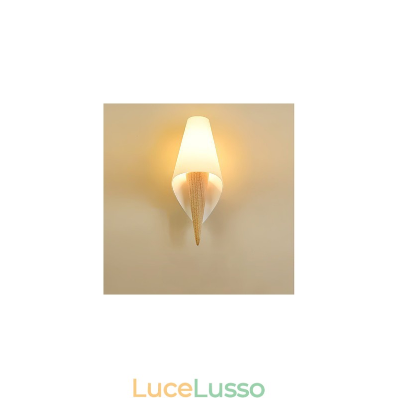 Semplice caratteristica del paese per la protezione degli occhi Luce ambientale Applique da parete Lampada da parete Calda lampada da parete per camera da letto in stile europeo
