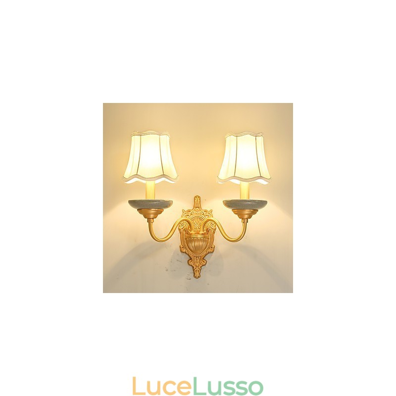 Semplice paese tradizionale classico ottone caratteristica per mini stile uplight applique da parete luce da parete Pu